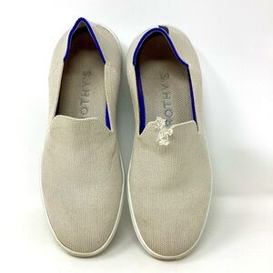 Rothy’s preloved tan cream loafers size 6.5